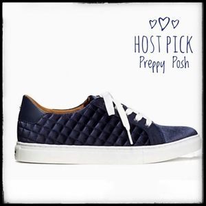 Kate Spade Fleet Blue Velvet Sneakers